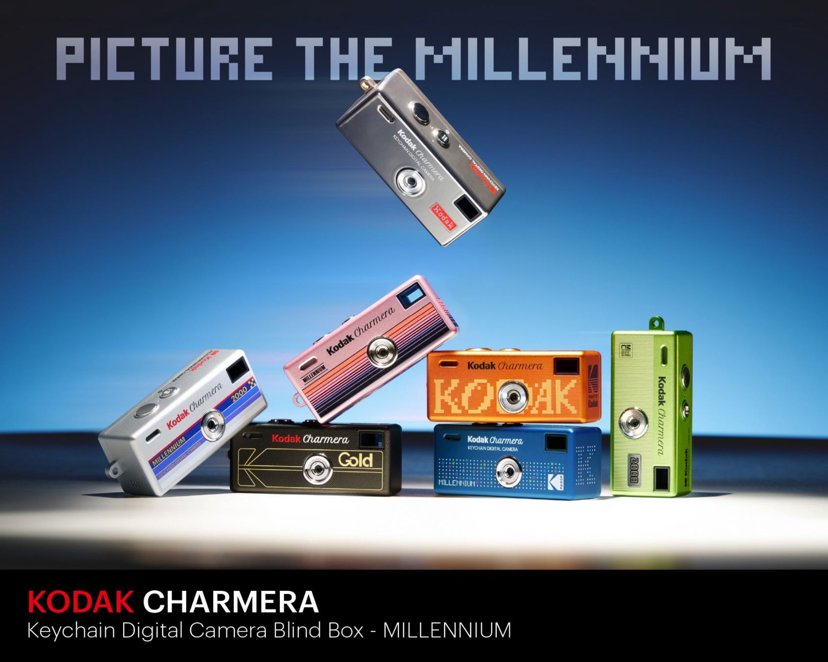 KODAK CHARMERAシリーズ 第2弾「 KODAK CHARMERA Keychain Digital Camera Blind Box – MILLENNIUM 」発売