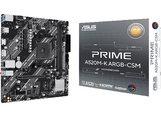 ASUSから、AMD A520チップセット搭載 MicroATX マザーボード『PRIME A520M-K ARGB-CSM』を発売
