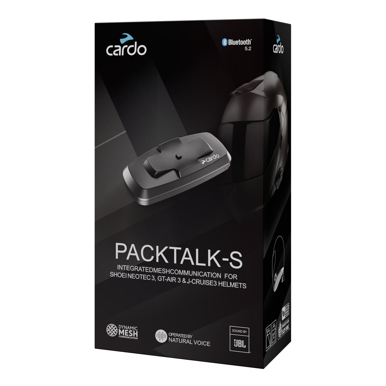 バイク用インカム プレミアムブランド「Cardo」ヘルメット一体型、PACKTALK-Sを発売