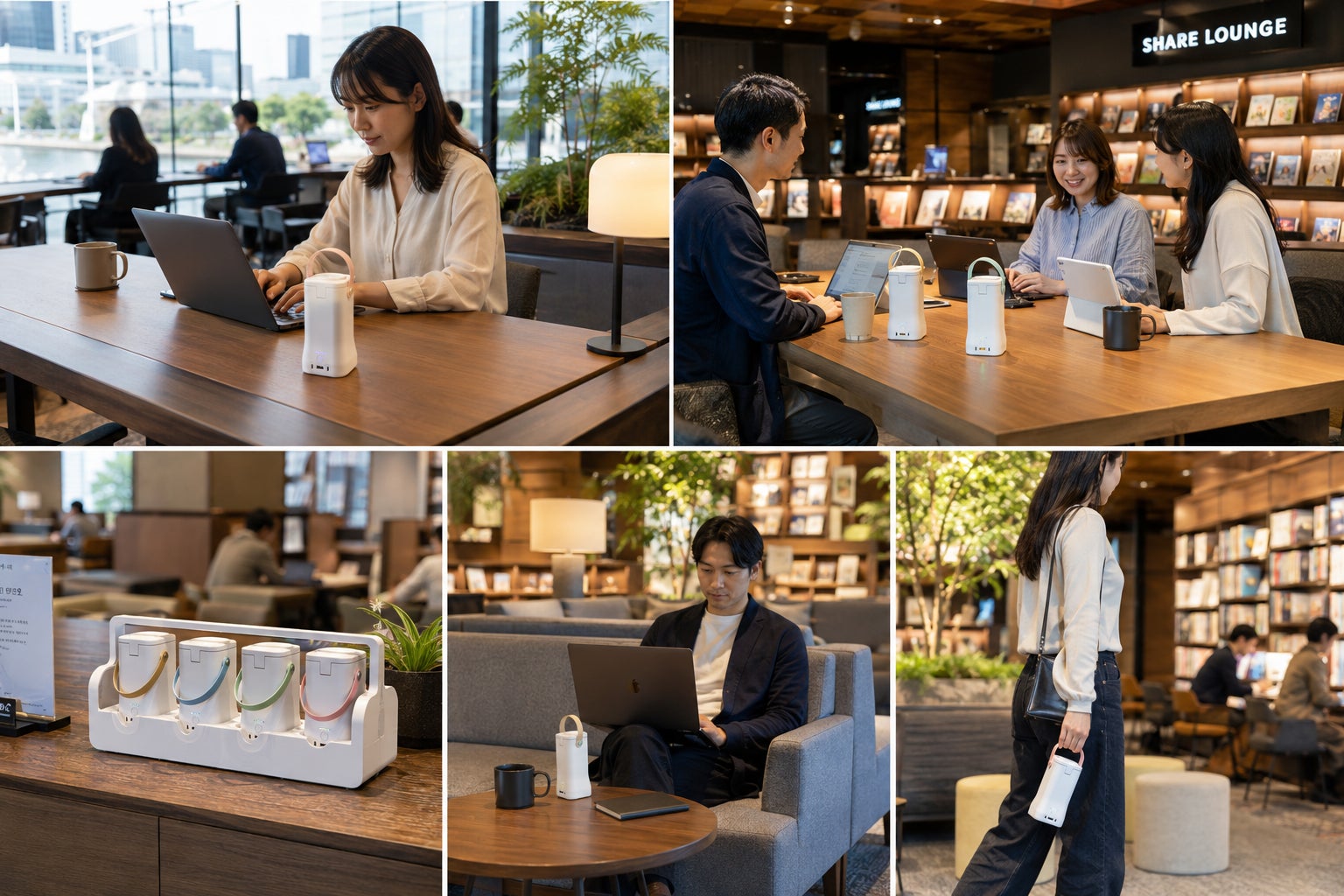 電源の場所に縛られないラウンジ体験へ　SHARE LOUNGE 4店舗に「ポポフmini Quad」を先行導入
