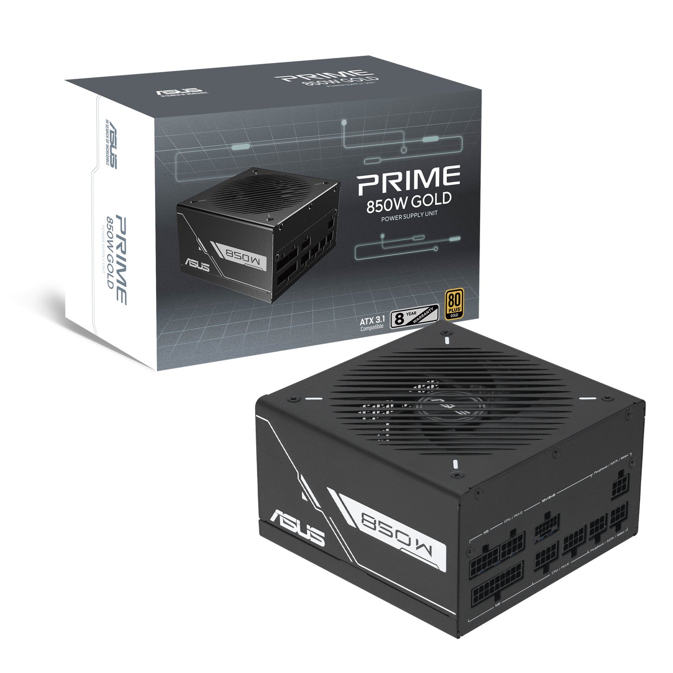 80 PLUS GoldおよびCybenetics Gold認証取得　ATX3.1＆PCIe 5.1対応の「Prime Gold」シリーズ電源（850W / 750W）を発表