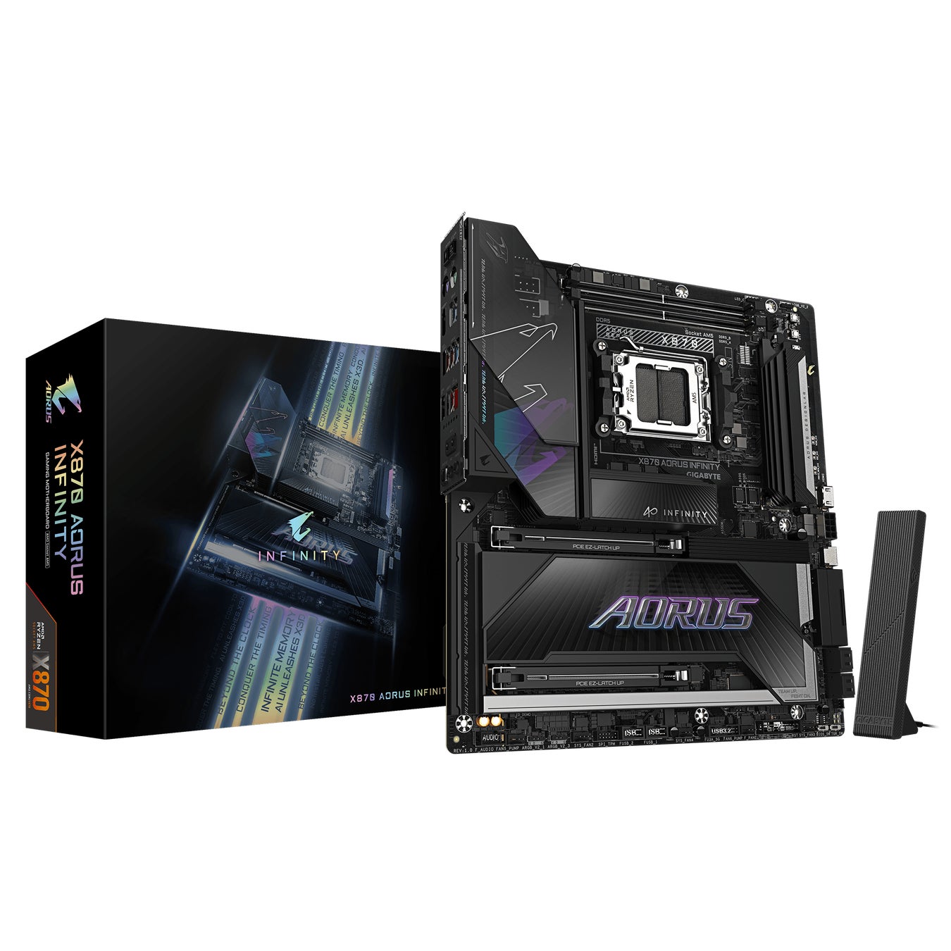 GIGABYTEより、40周年記念 X870 AORUS INFINITY マザーボード発売