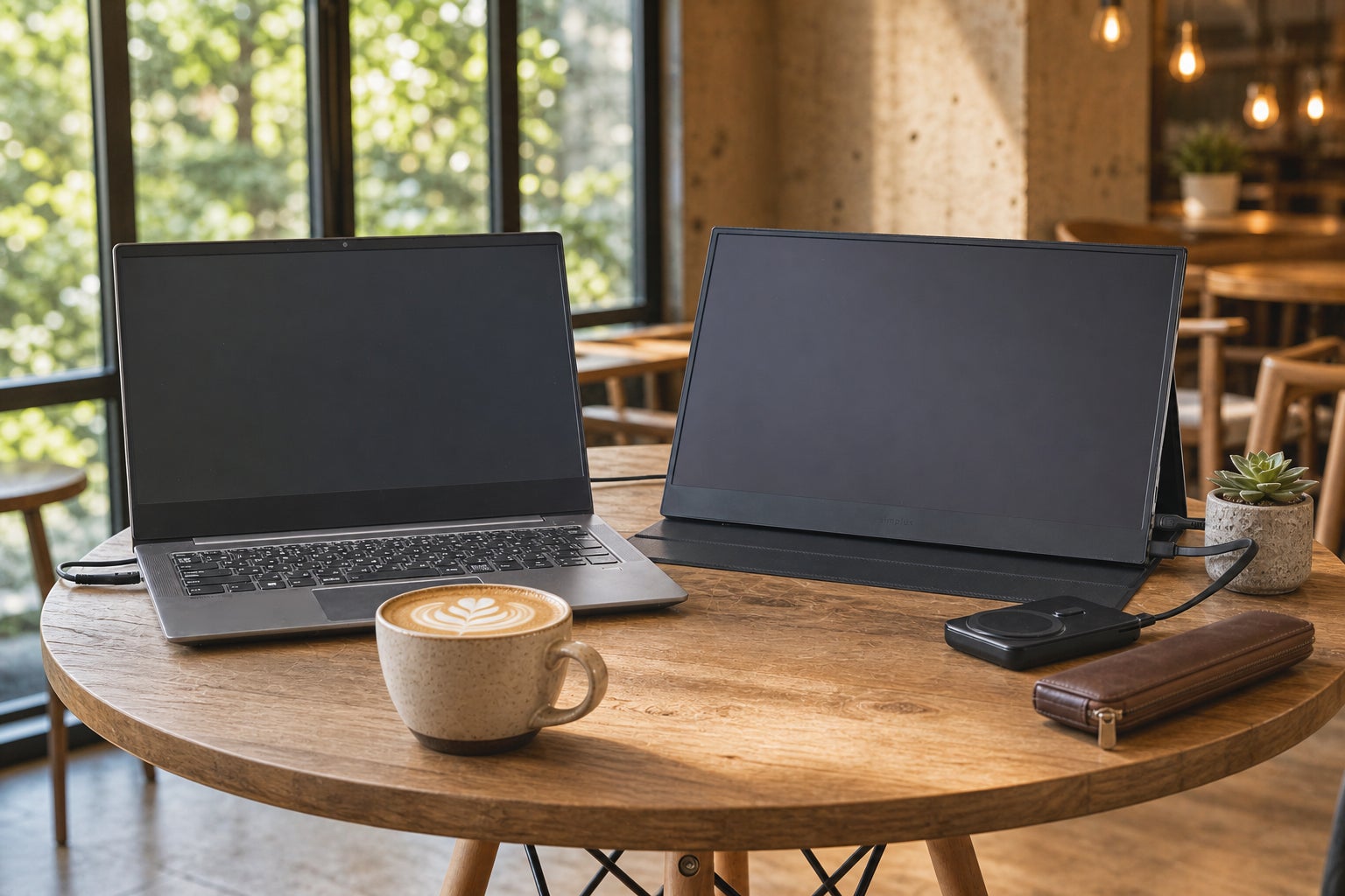 simplus、ノートPCが一瞬でデュアルモニター環境に。厚さ約15mm・約970gの15.6インチモバイルモニターを新発売