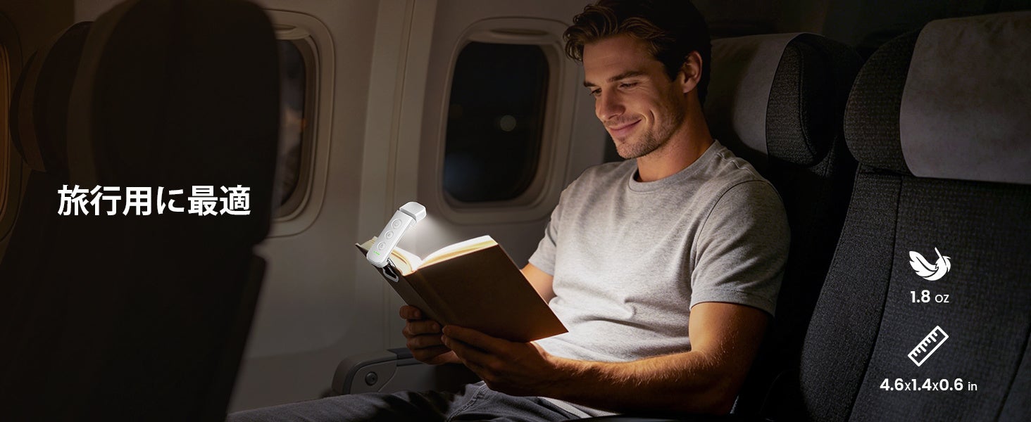 【Glocusent】忙しい毎日に、自分だけの時間を取り戻す12LEDクリップライト「Glocusent Reading Light」発売