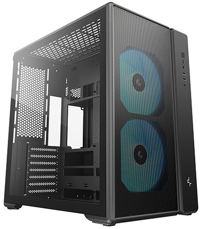 160mmファンを2基搭載する高エアフローのミドルタワー型PCケース、DeepCool社製「CG590 MESH 2F」を発表
