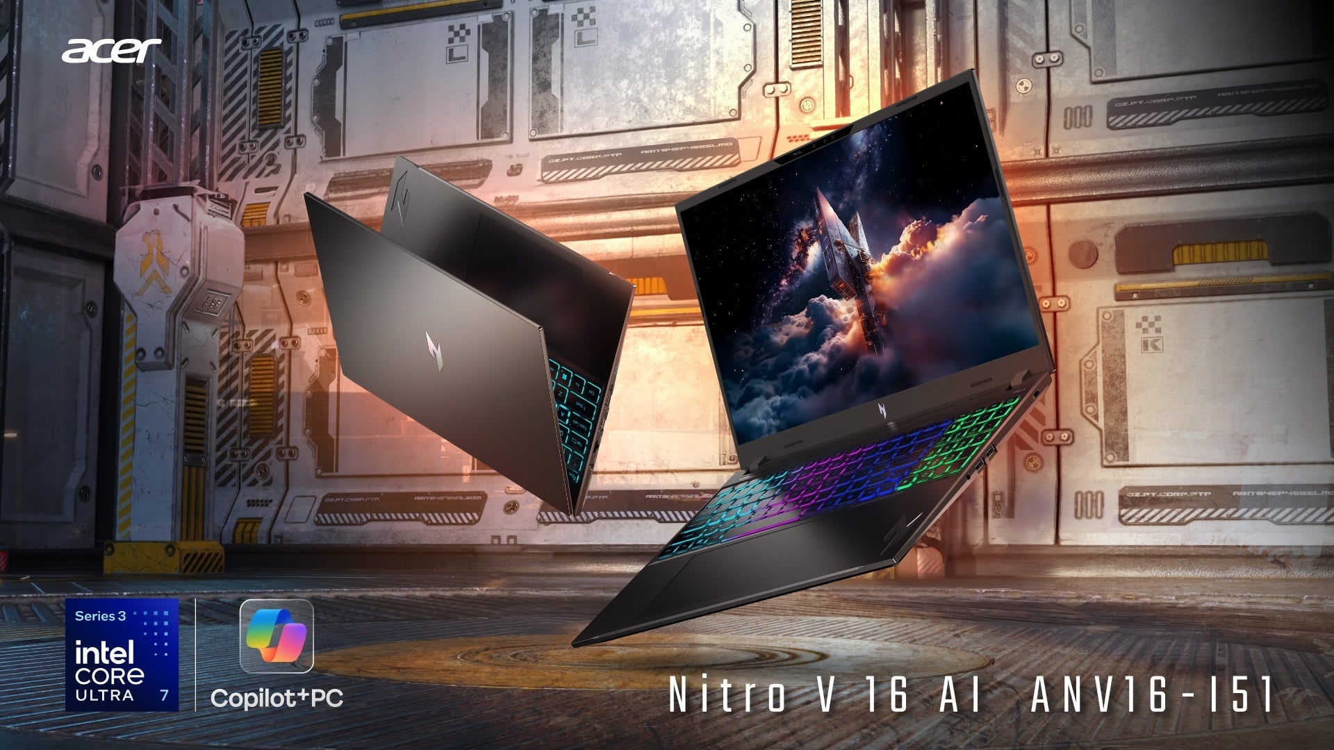 Acer、インテル Core Ultra 7 プロセッサー 355（シリーズ3）搭載の新しいゲーミングノートPC「Nitro V 16 AI」3機種を発売