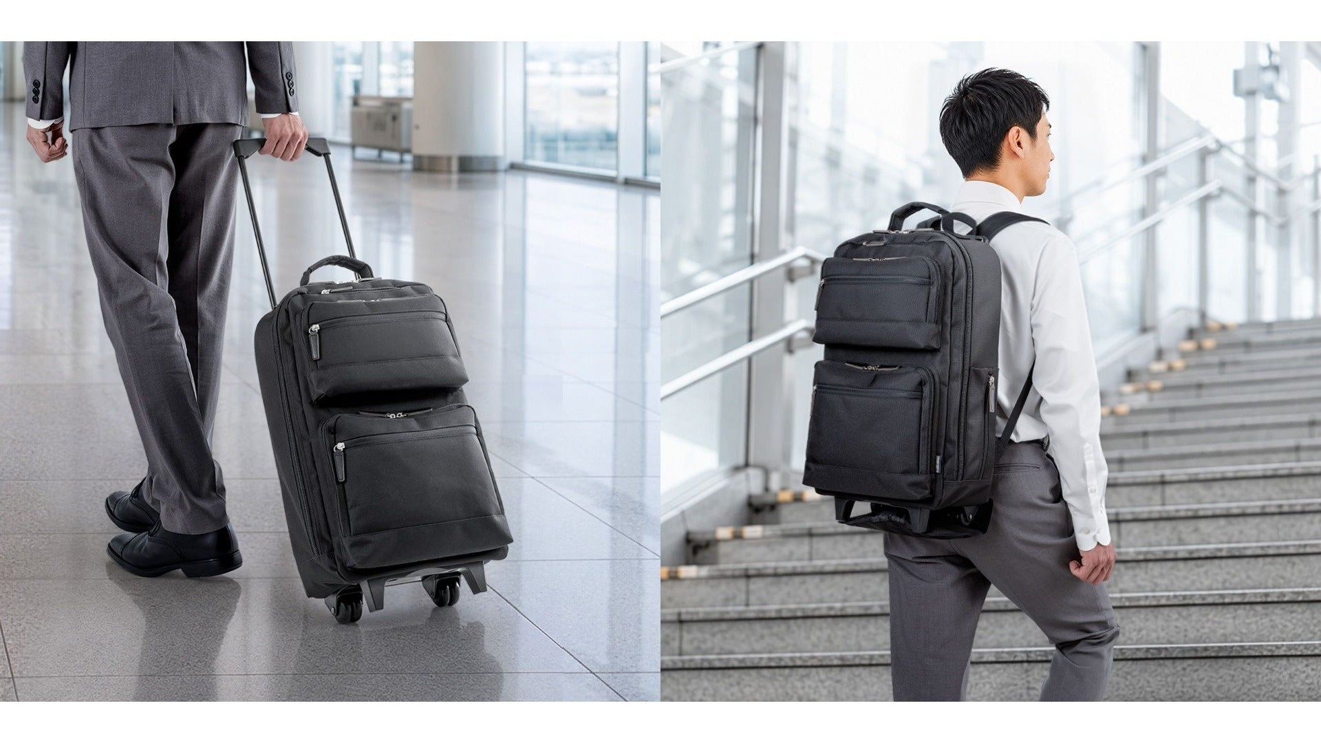 背負えて転がせる！30L大容量キャリーリュック発売