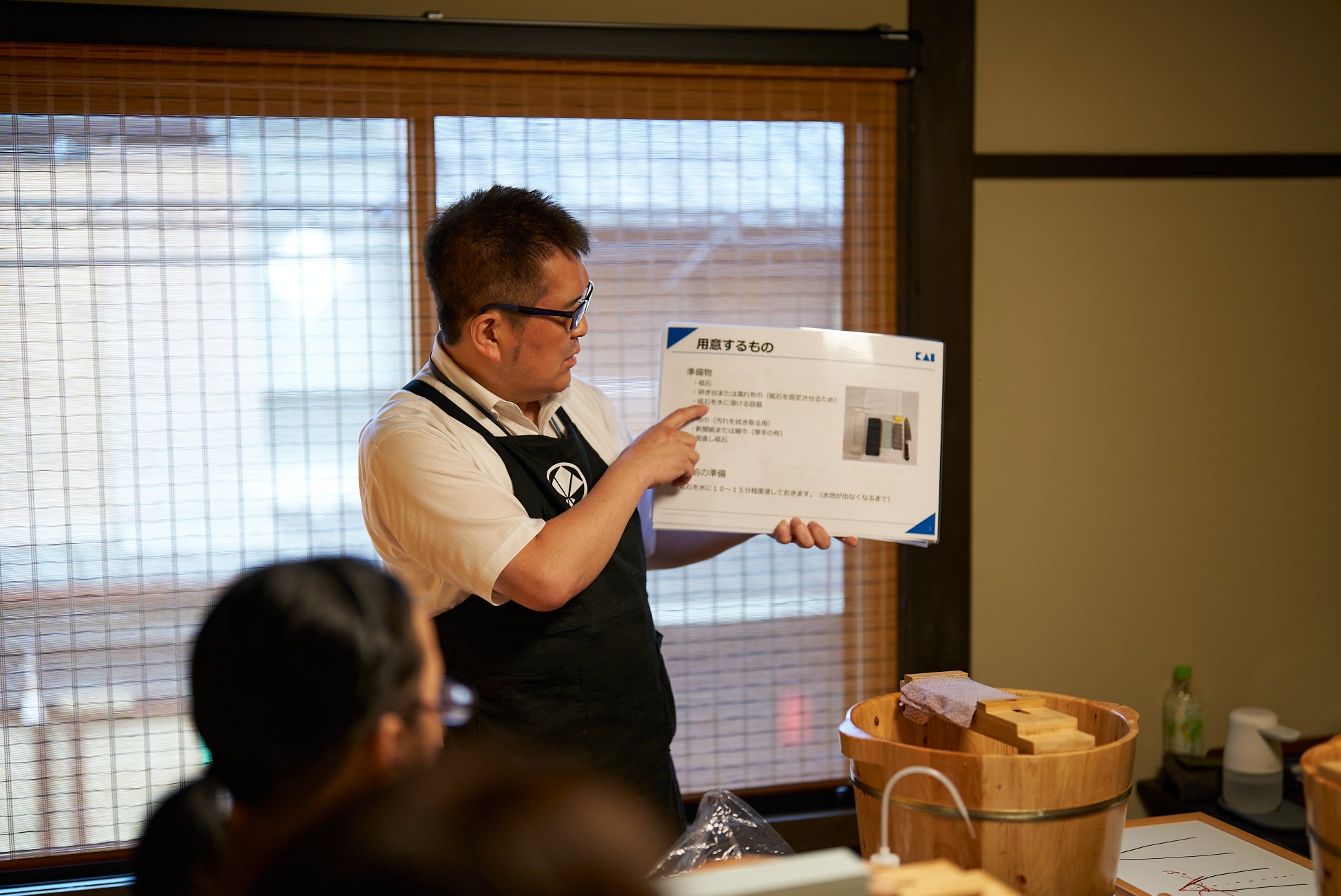 【事後レポート】「貝印刃物店 京都店」にて包丁マイスターのレクチャーのもと「包丁研ぎ講座」を開催