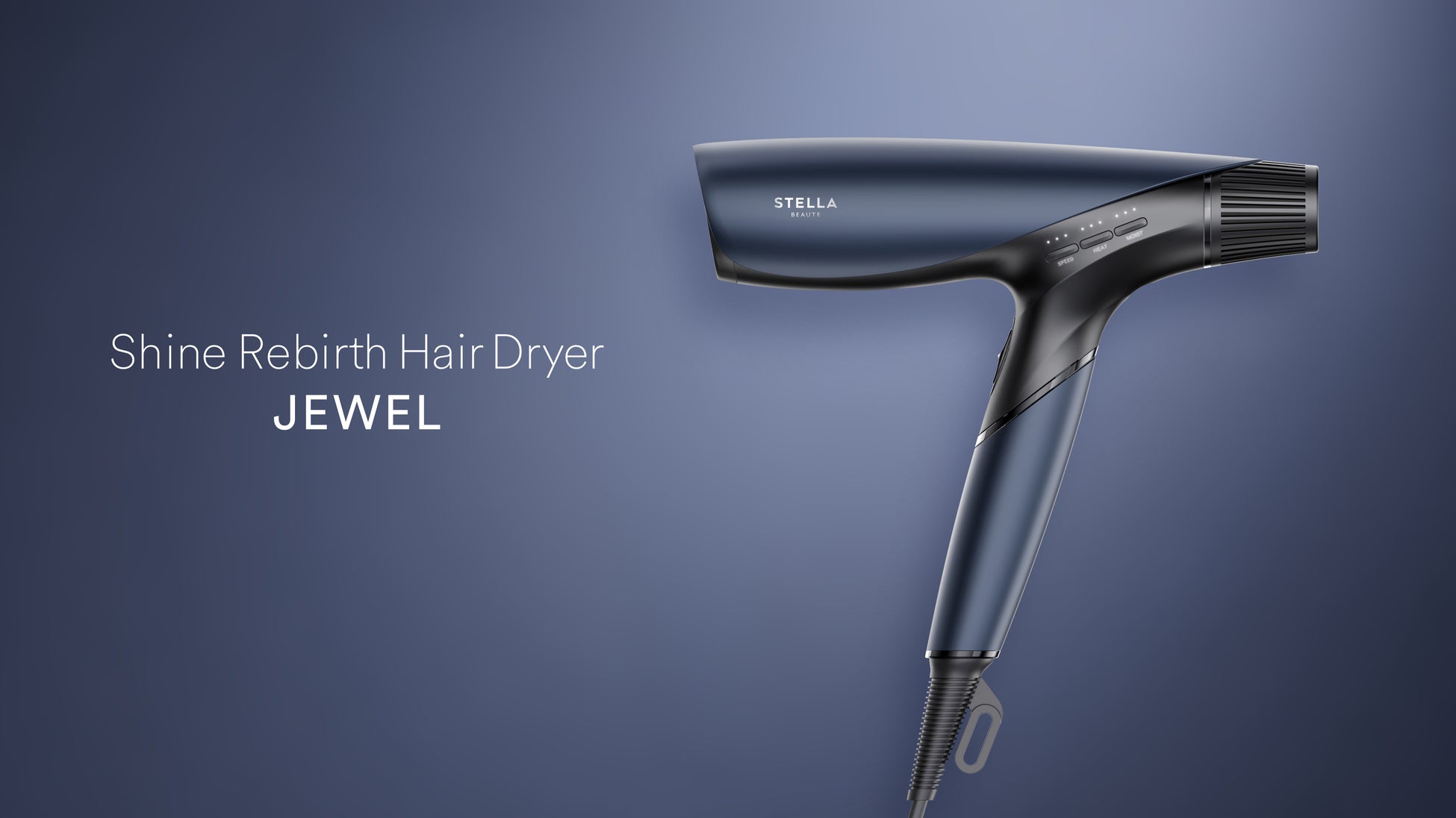 ステラボーテの人気ヘアドライヤー「Shine Rebirth Hair Dryer JEWEL」に新色「カイヤナイト」が登場！さらに「オリジナルスタンド」同日販売開始。