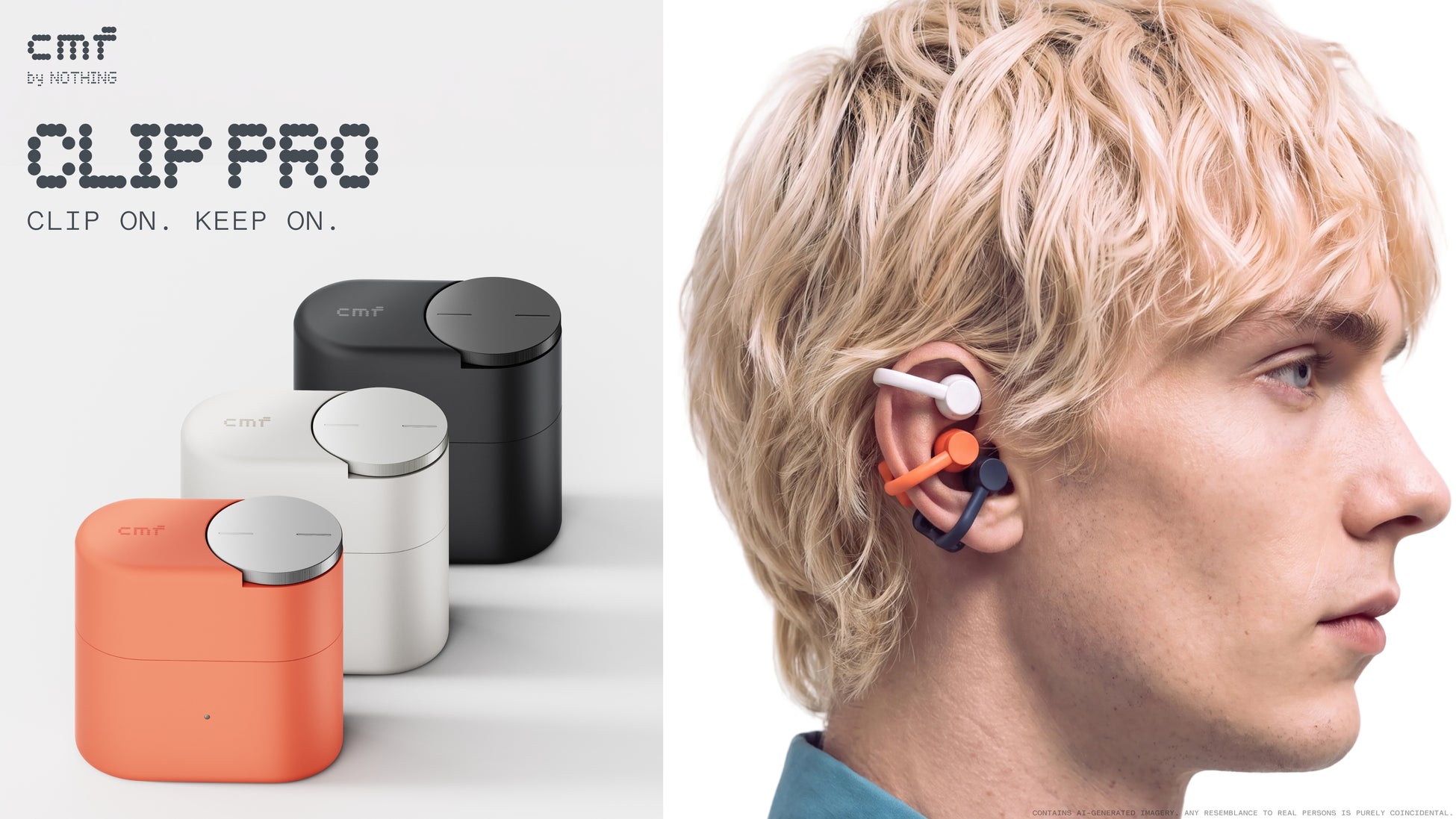 Nothingからクリップ型オープンイヤーイヤホン「CMF Clip Pro」が初登場