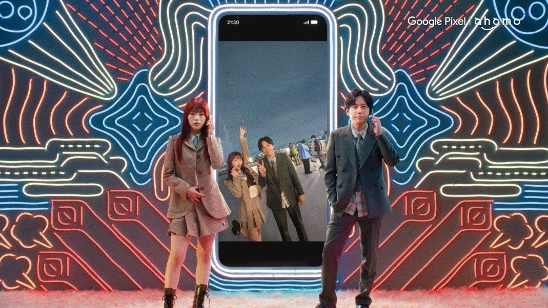二宮和也さんとアイナ・ジ・エンドさんが初共演「Google Pixel 11」×「ahamo」新WebCM「ニノ×アイナ話して編集」篇・「ニノ×アイナQuick Share」篇8月13日(木)から公開