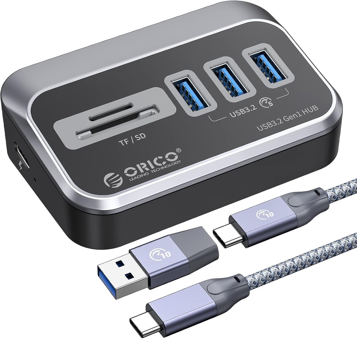 ORICO、SD/microSDカードリーダー内蔵5ポートUSBハブを発表——5Gbps高速転送・斜め設計・セルフ/バスパワー両対応・幅広い互換性