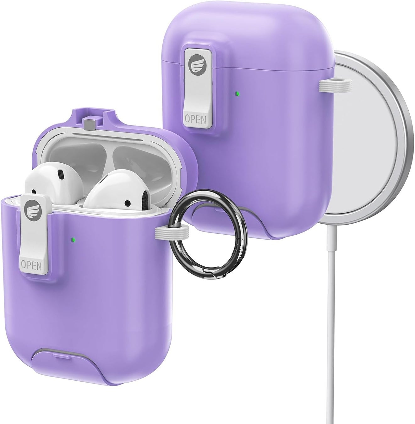 ORICO、AirPods第1/2世代対応MagSafe保護ケースを発表——精密フィット・内蔵スマホスタンド・ワンプッシュ開蓋・取り外し可能リング付き