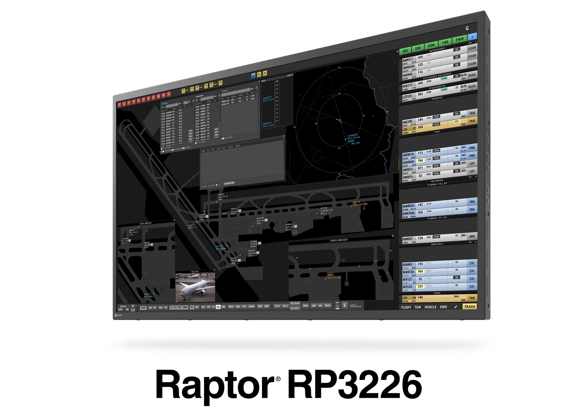 EIZOが32型大画面4Kの航空管制塔用モニターを発売