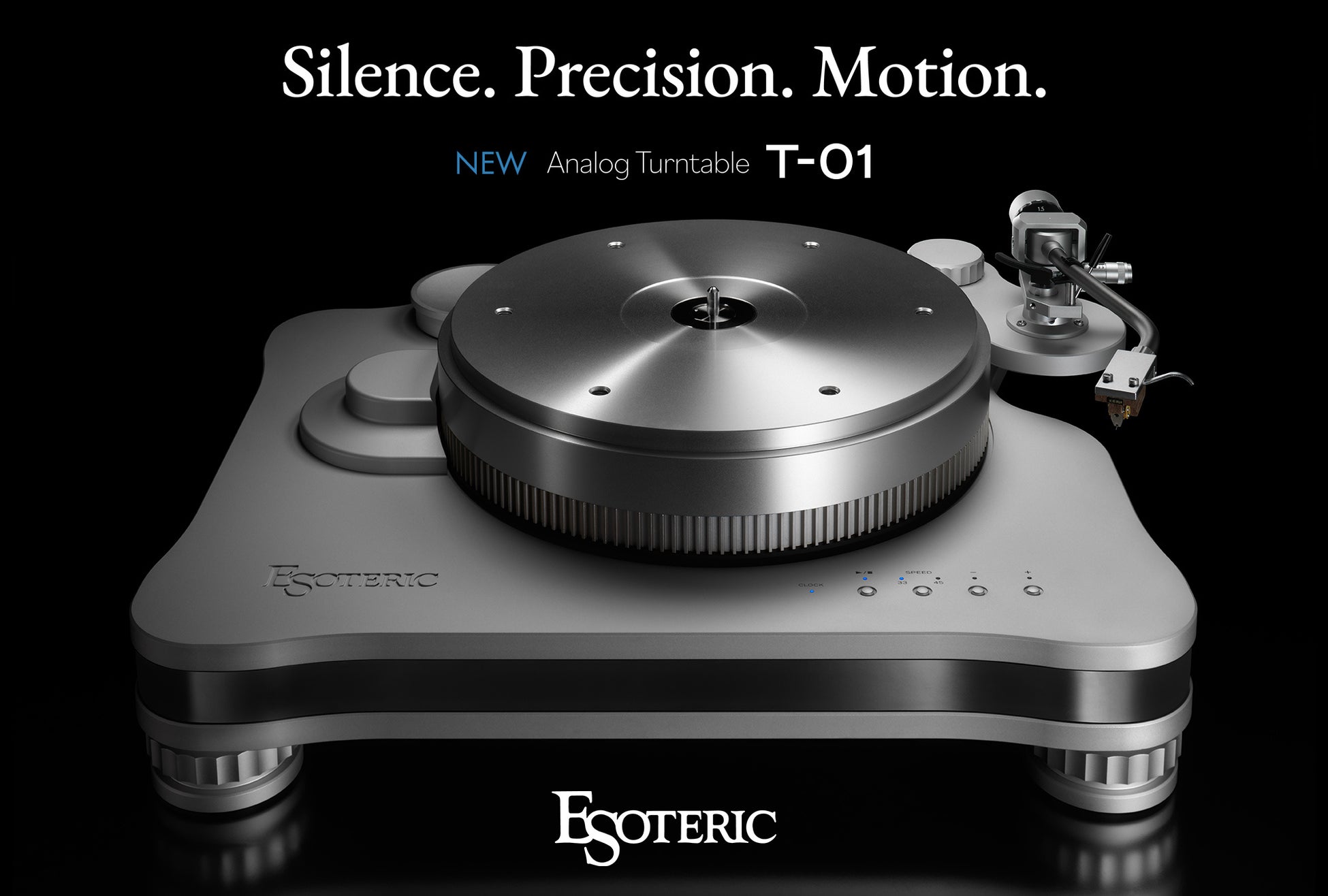 独自の非接触駆動方式「ESOTERIC MagneDrive」を採用した アナログターンテーブル「T-01」を発売