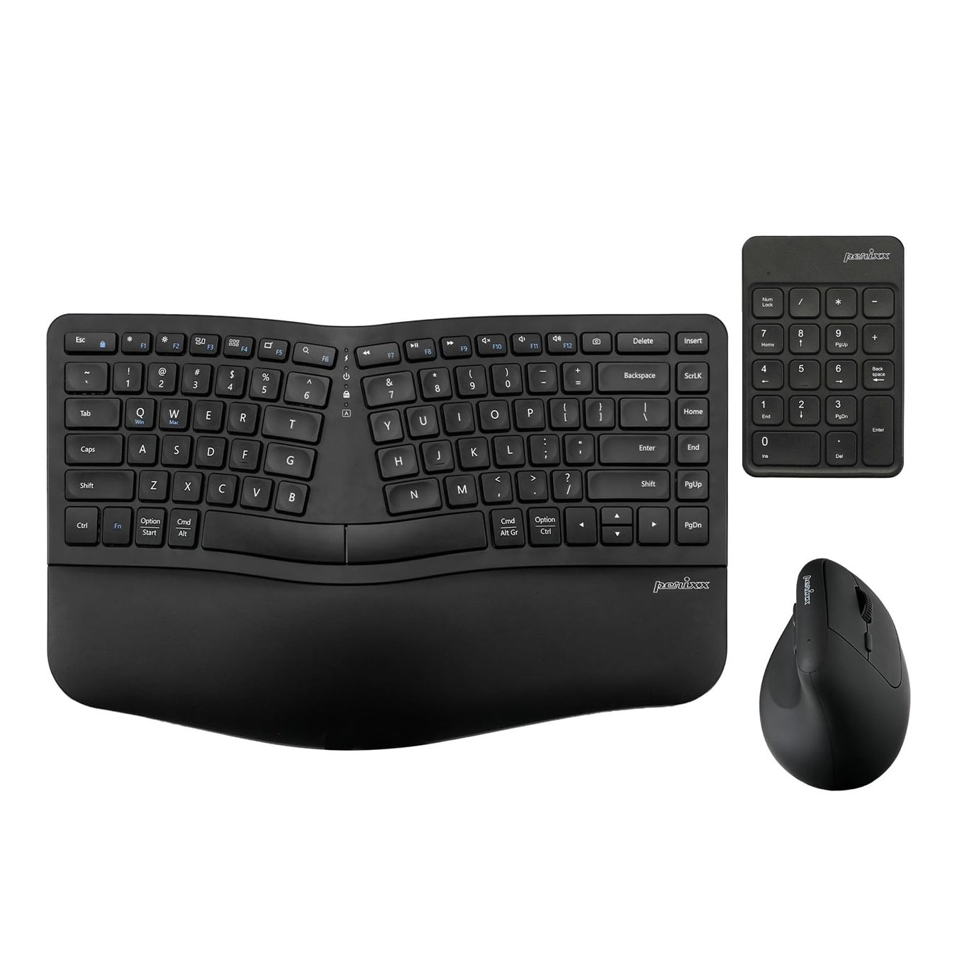 Perixx、エルゴノミクスキーボード・縦型マウス・独立テンキーを1セットにした『PERIDUO-606IIA』を発売