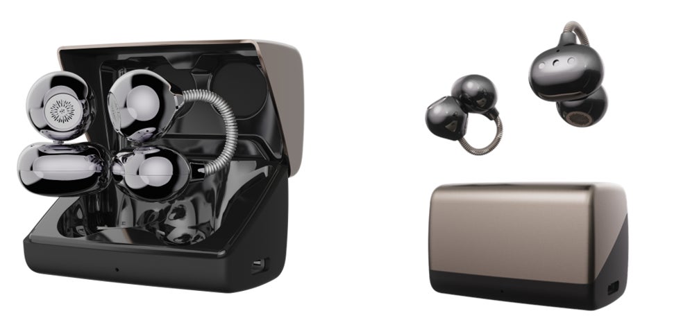 ずっと着けていても疲れにくい。片耳約4.5gの軽やかなイヤーカフ型イヤホンゲオ限定『イヤーカフ完全ワイヤレスイヤホン』を発売