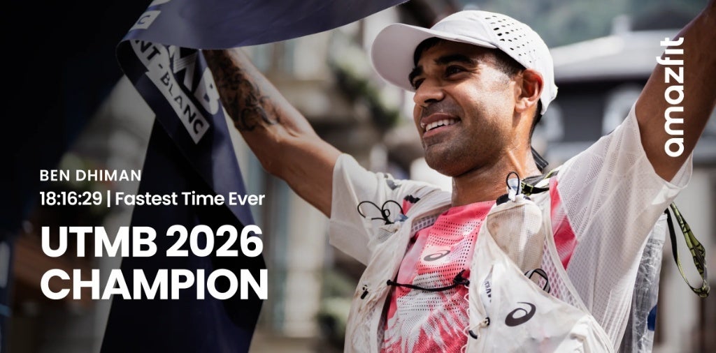 過酷な174kmを制した相棒。Amazfitアンバサダー ベン・ディマン、UTMB 2026で史上最速優勝