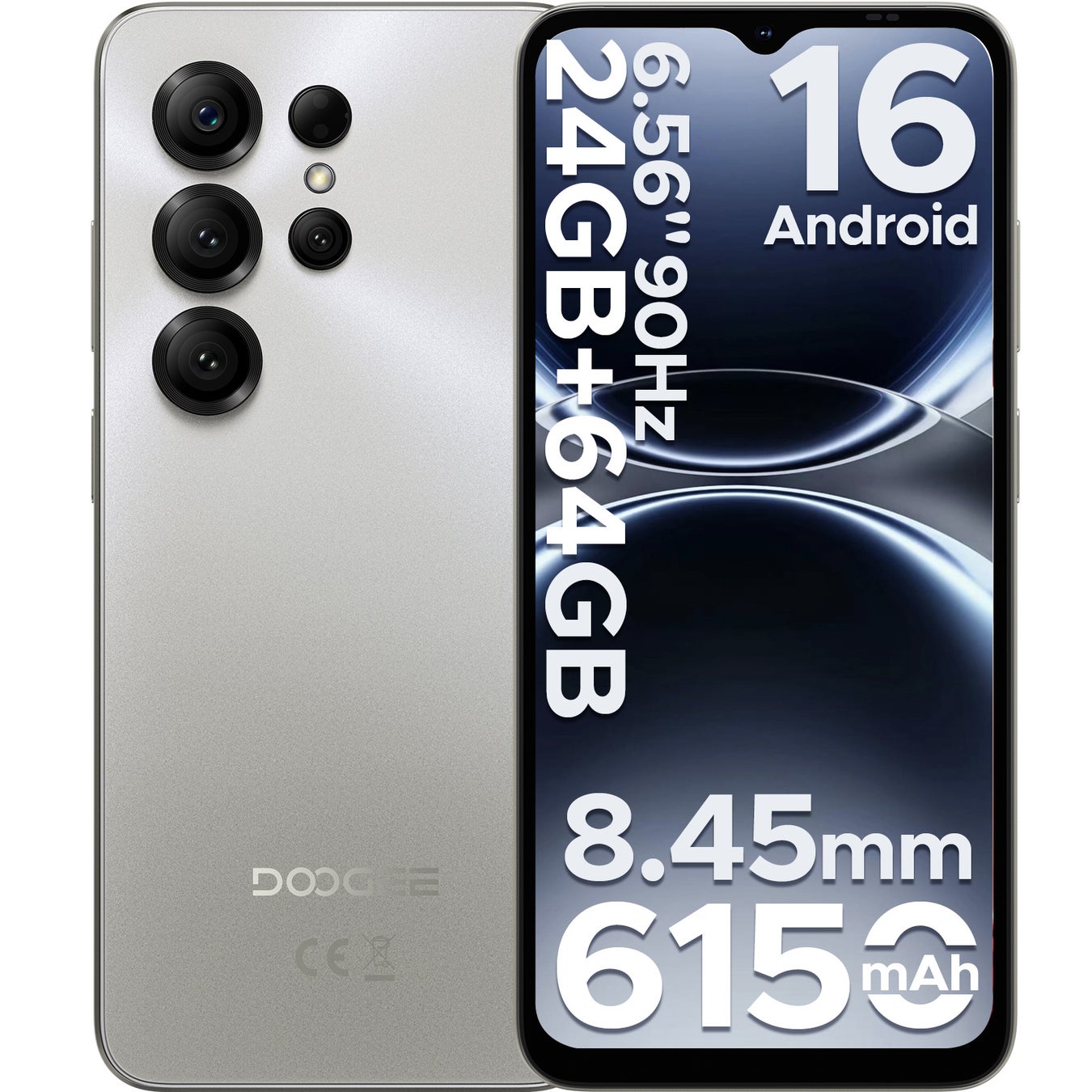 【Amazonタイムセール】6.56インチ90Hz大画面・Android16搭載・24GB RAM＋64GB ROM(2TB拡張)＆6150mAhの「Note56X」が16,900円