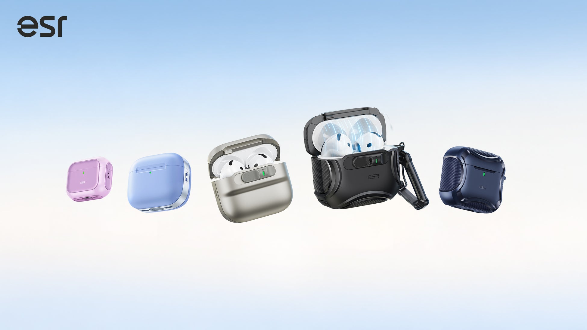 ESR、AirPods 5対応ケース5製品がラインアップに追加