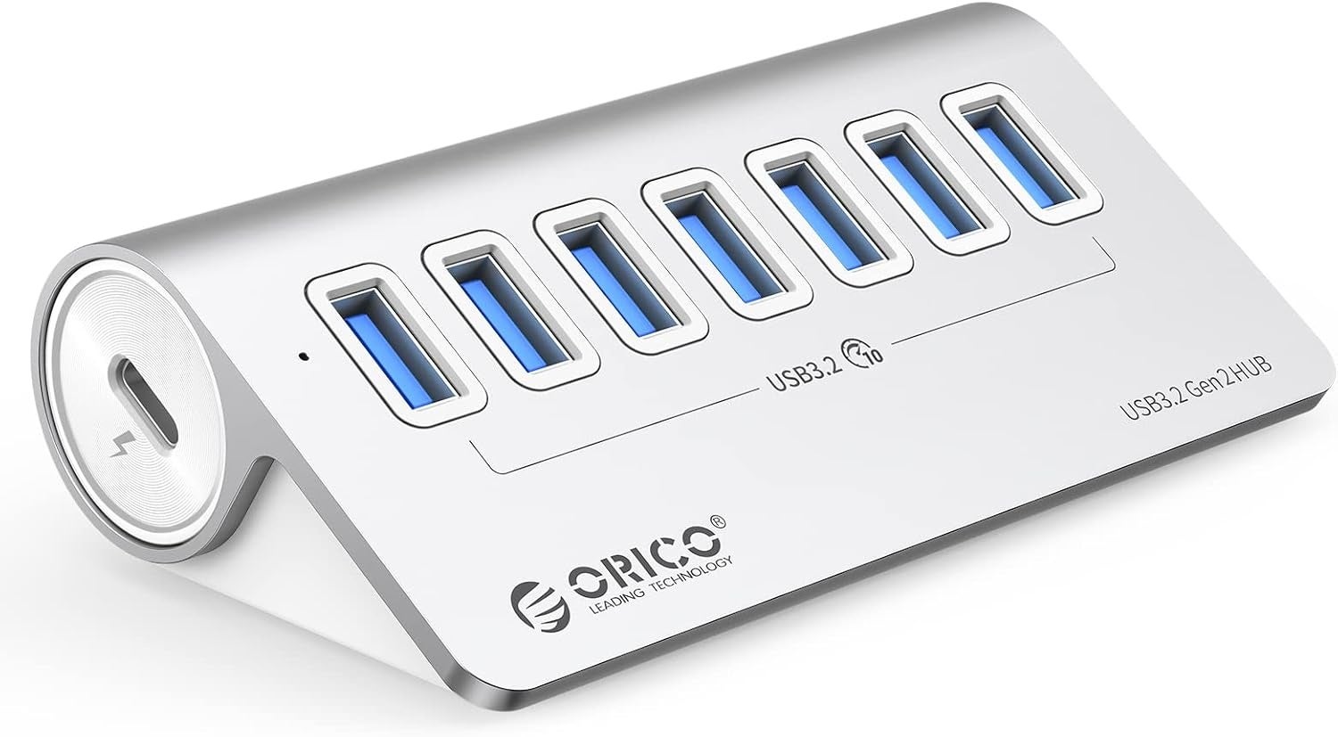 ORICO、7ポートUSBハブを発表——10Gbps超高速転送・32°斜めカットアルミデザ�イン・セルフ/バスパワー両対応でデスク周りをすっきり整理